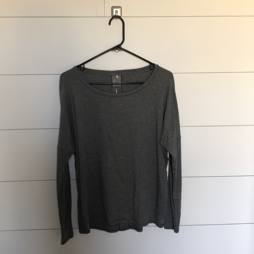 Long sleeve workout top.